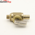 GutenTop High Quality Uponor Wirsbo ProPEX LF Brass Full Port Angle Stop Valve for 1/2inch PEX